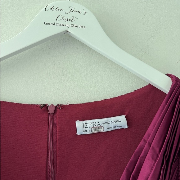 MAC DUGGAL Pleated Charmeuse Gown 6 - Picture 9 of 13